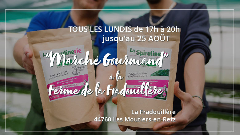 La spirulinerie produit et vend de la Spiruline Bio française. Produit artisanal de France, Bretagne et Vendée.